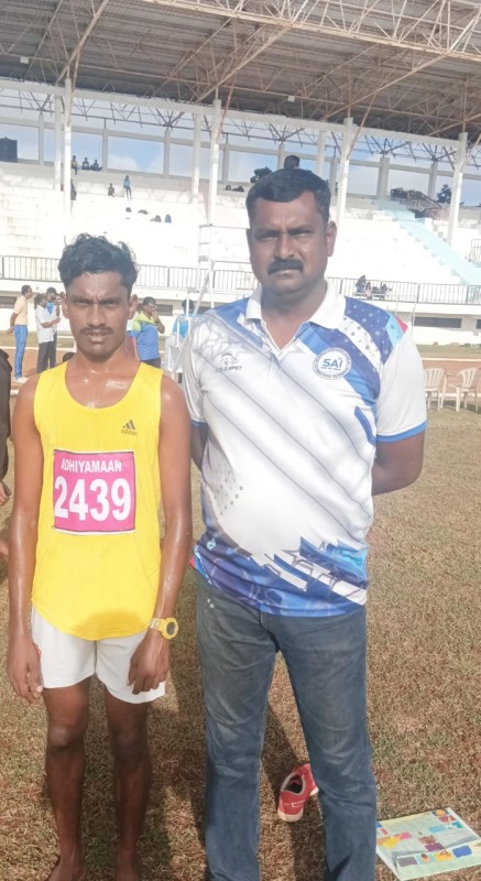 Anna University Sports Board Zone- VII Athletics Tournament organized by Adhiyamaan College of Engg, Hosur- Our GCEB student M. Sivakumar of III-Mech participate in the 5000mts RUN Won GOLD Medal..